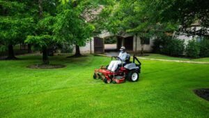 commercial lawn mowing